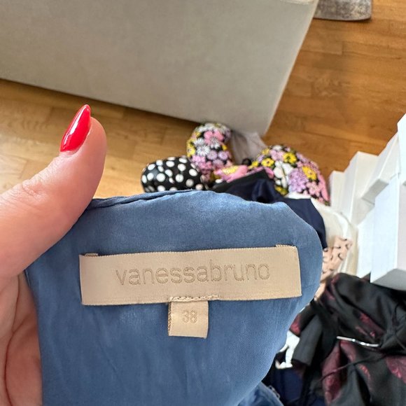 Vanessa Bruno Mini Dress Ring and Crytal Embellished Sz 38 in Blue - Picture 2 of 11